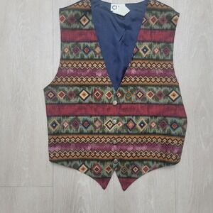 Vintage 90s Multi-coloured western-inspired vest